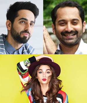 Ayushmann＆Fahadh＆Alia